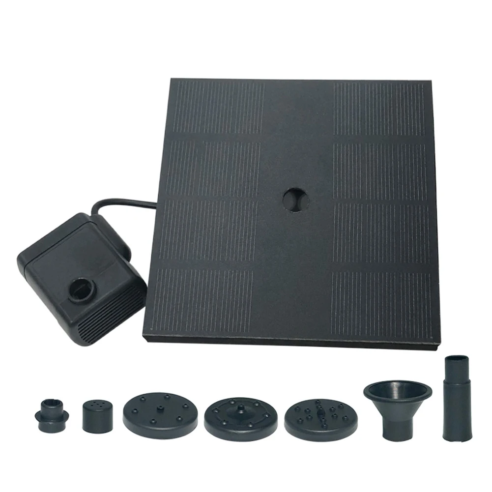 1.4W 7V Solar Fountain Pump Energy-saving Plants Watering Kit For Outdoor Garden Pond Bird Bath Solar Panel Powered Water Pump