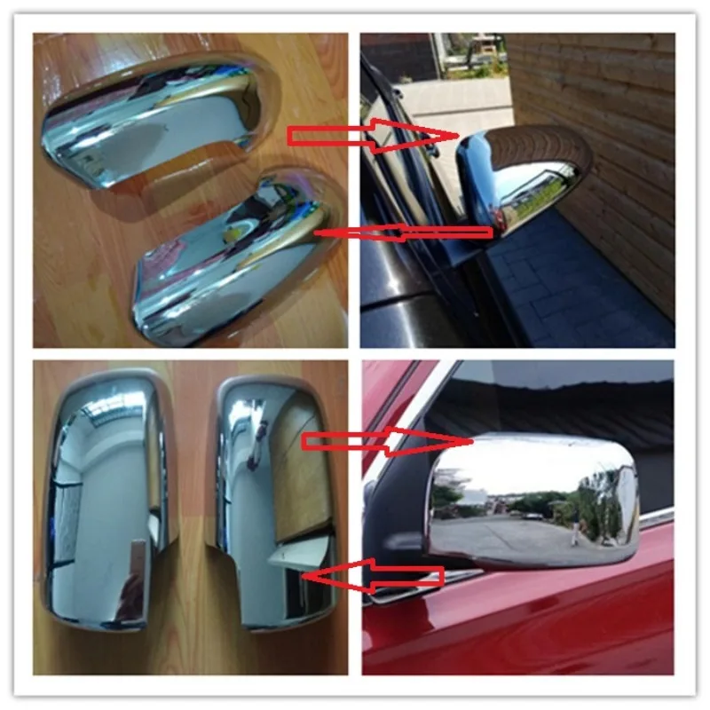 2PCS ABS Chrome Rearview Side Door Mirrors Cover Trim Car styling for Nissan Qashqai J10  2009 2010 2011 2012 2013