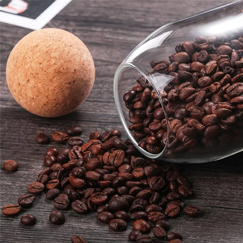 

Flash Trend Glass Food Storage Jars, Storage Jars With Cork, Set Of 3, 1150 Ml, Glass Containers, Glass For Sweets, Storage Jar