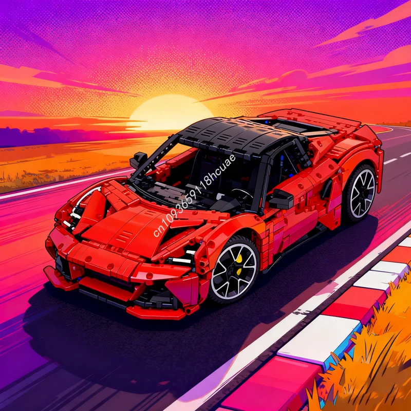 

2941 шт. MOC Lotus Emira 1 8 Техническая модель Строительные блоки Строительная сборка Идея Игрушечный кирпич Детские рождественские подарки на день рождения