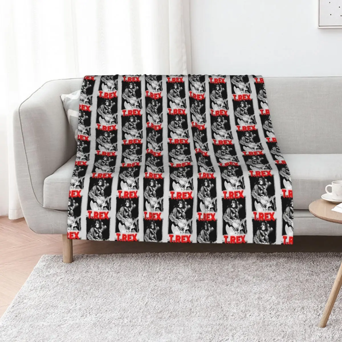 

T Rex Throw Blanket Soft Beds Furrys Furry Large Blankets