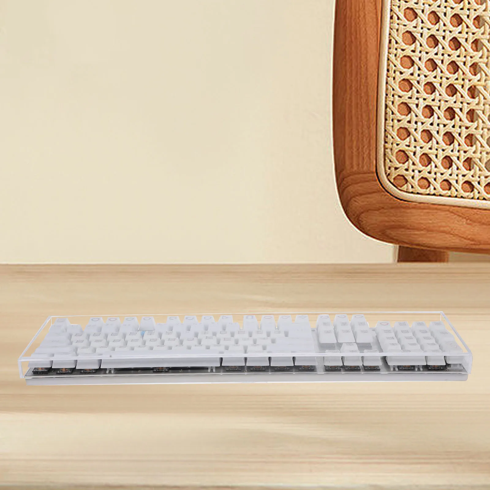 

Прозрачная акриловая защита от пыли, водостойкая прозрачная защита для механических игровых клавиатур для ноутбуков, многоразовая защита от кошачьих царапин