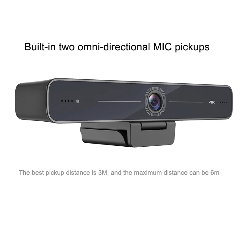 8.28MP Webcam Ultra 4K HD Video Calling Wide Field of View Works with Microsoft Teams, Zoom, Google Voice, PC/Mac/Laptop/Macbook