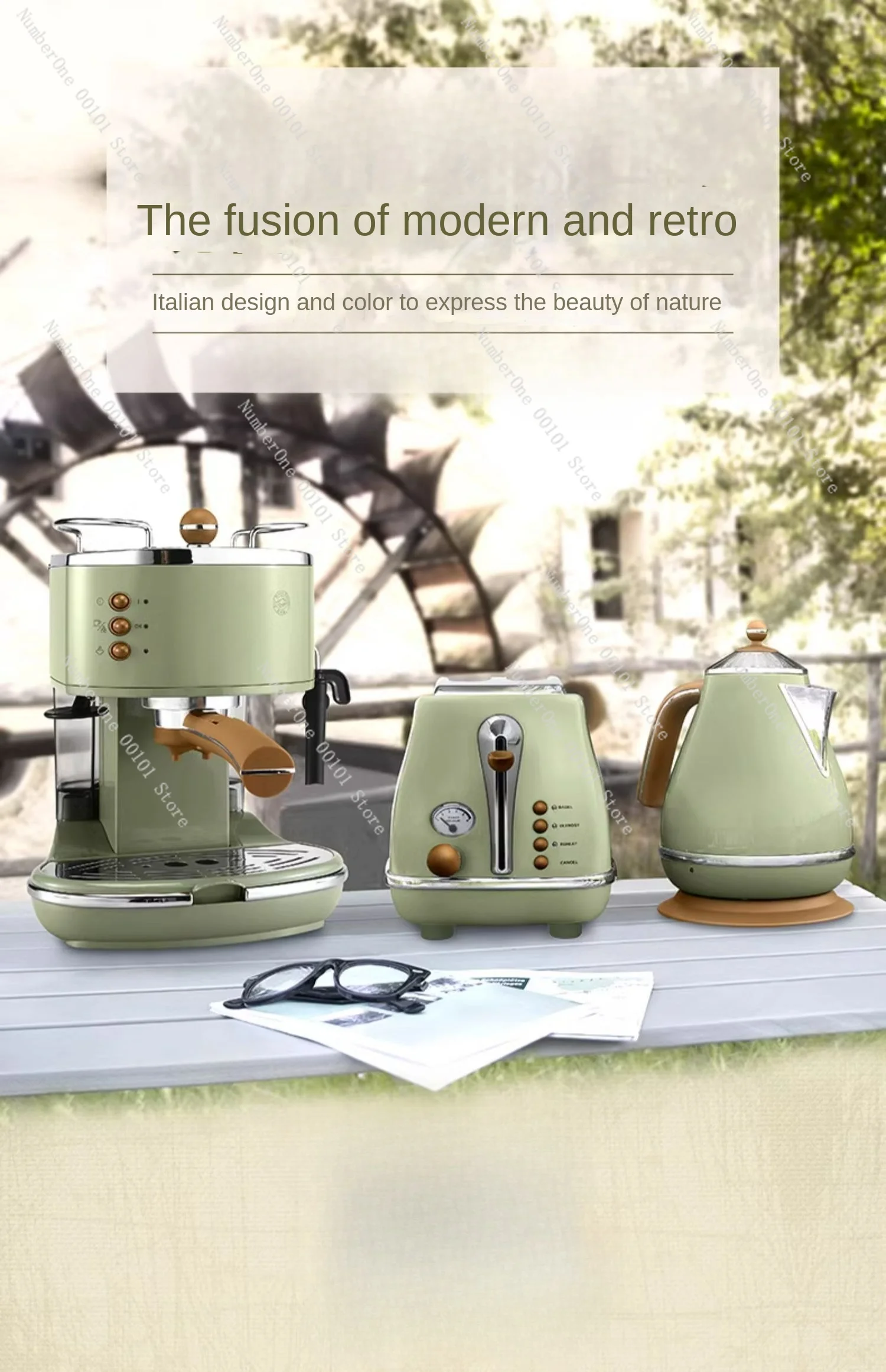 Semi-Automatic Coffee Machine Electric Kettle Toaster Household