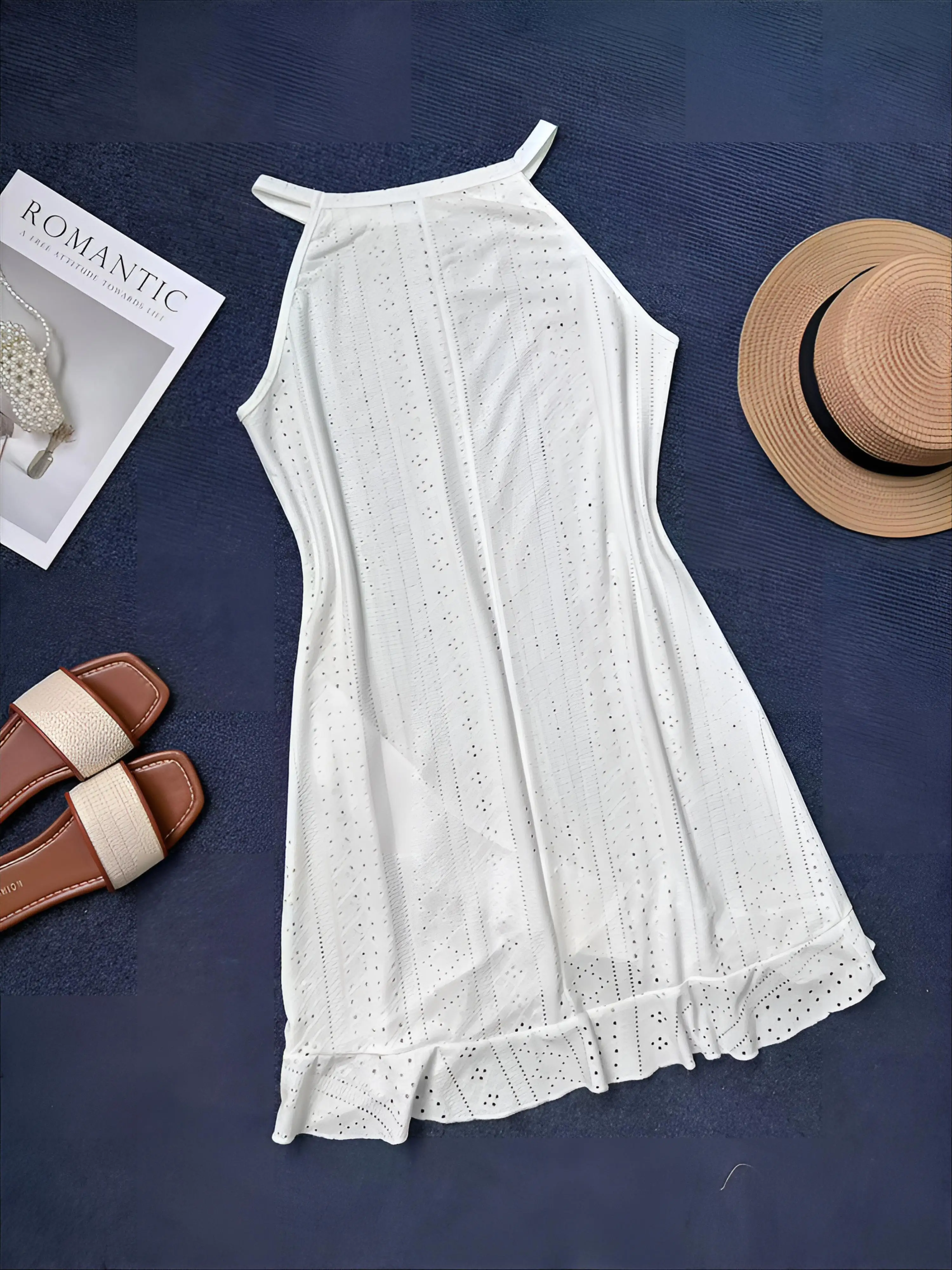 Couvrir demi maillots de bain femmes noir léopard maille automne tigre rayé dos nu vêtements d'extérieur Folk découpe lumière fluorescente décontracté Ins