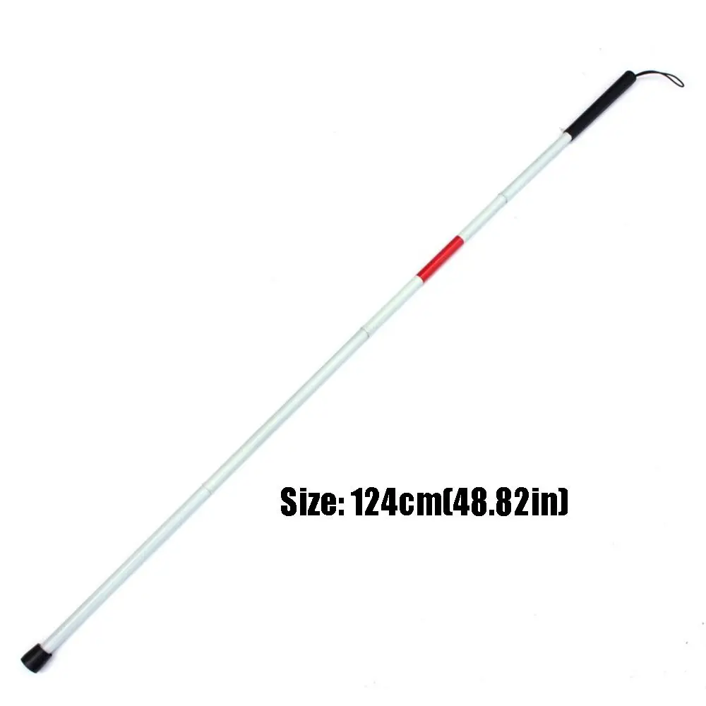 Aluminum Alloy Blind Walking Stick Reflective Anti-slip Grip Hiking Trekking Pole Durable Portable Folding Cane Outdoor - view 6