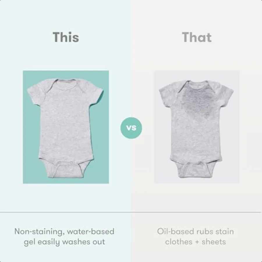 Frida Baby NoM Vapor Rub Baby Vapor Rub per petto, collo, schiena + piede, non stazionante, senza petrolio, tubo applicatore a mani libere, lenitivo