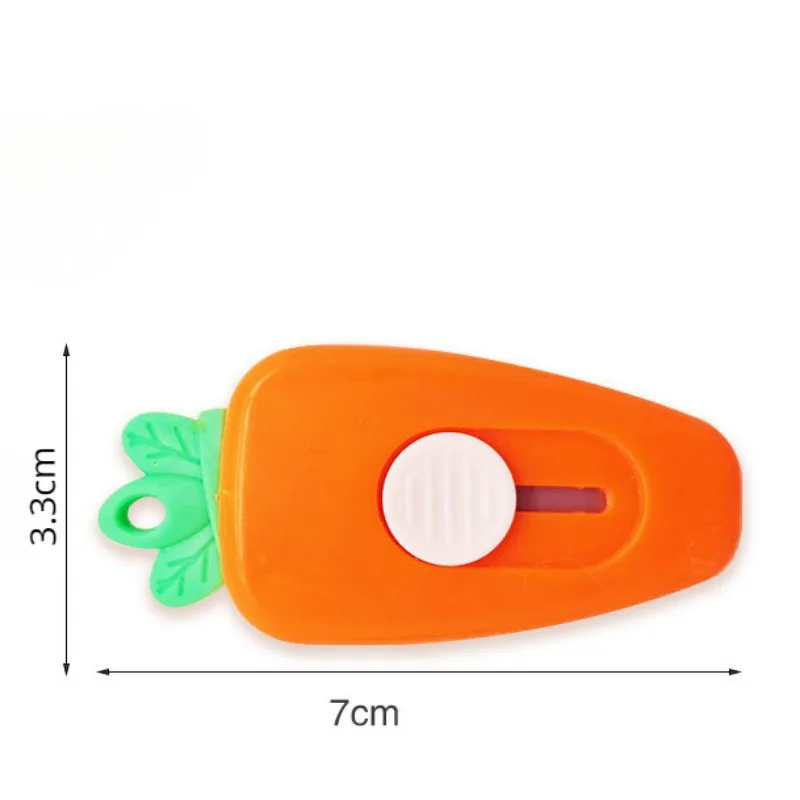 1PC Mini Cute Portable Carrot Utility Knife Retractable Safety Student Paper Cutting Stationery Knife Open Express Mail Knife