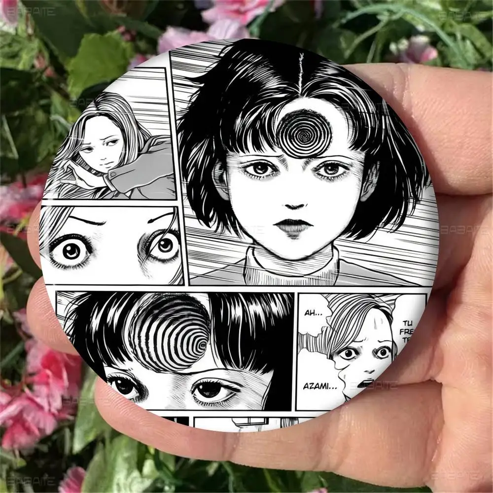 J-Junji Ito T-Tomie ريترو فتاة باردة صور دبابيس الإبداعية شارة مستديرة الهدايا دبابيس 32/44/58 مللي متر
