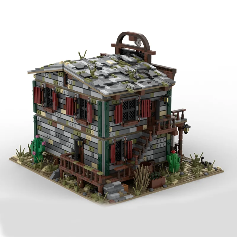 2657 pçs moc o criador de saloon modelo especializado blocos de construção arquitetura presente natal montar brinquedos diy educação criativa