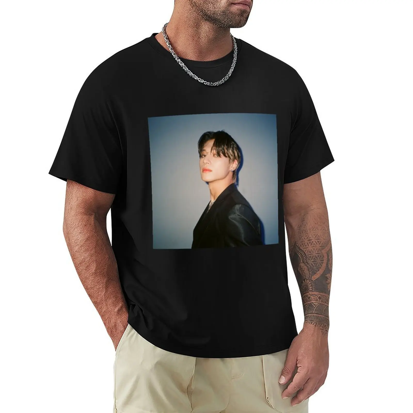 ATEEZ Wooyoung T-Shirt Casual Loose Fit Short Sleeve T-Shirt