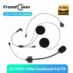 Motorcycle Intercom D6 Hi Rex Earphone Mic Accessories for Freedconn intercom  FX Model