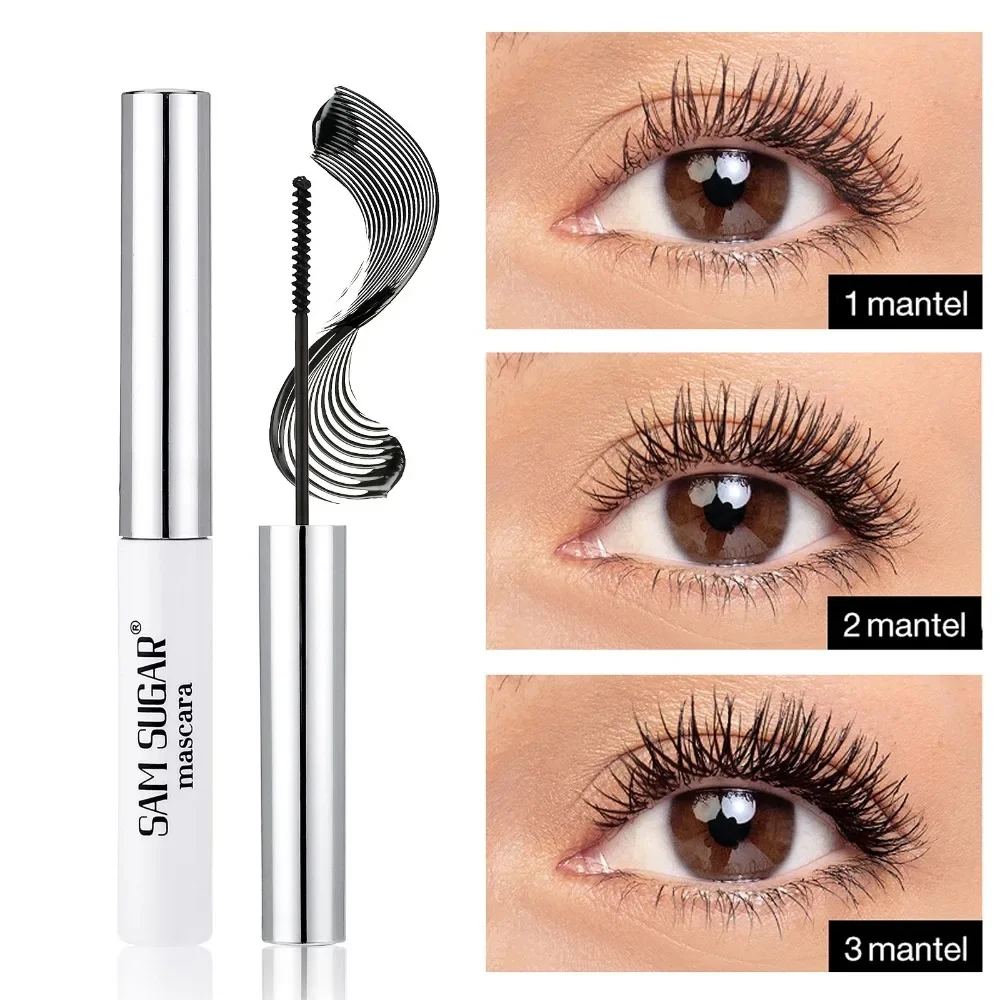 Rímel de fibra de seda colorido escova ultrafina alonga os cílios à prova dwaterproof água duradoura secagem rápida verde rosa curling rímel maquiagem