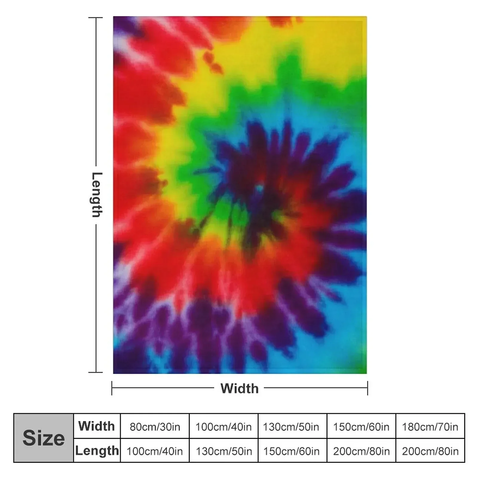 New Tie dye rainbow multi color splash pattern Throw Blanket Beach Luxury Thicken Decorative Throw Moving Thin Thermal Blankets