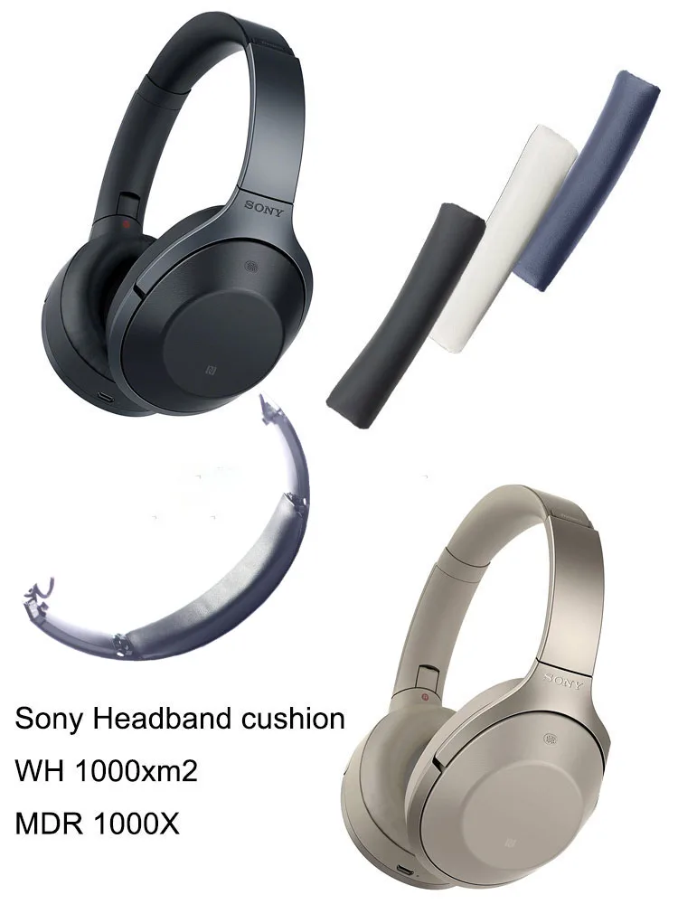Replacement Headband Cushion for Sony WH1000XM2 MDR-1000X Bluetooth Headphone Earpad Leather Pad Protective Accessories