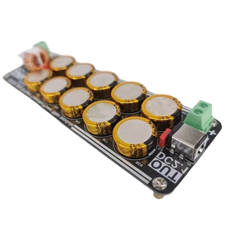 NEWCCDD For Raspberry Pi Compatible 10A High-End 5V-24V Linear Switching Power Supply Capacitor Filter Board For Headphone