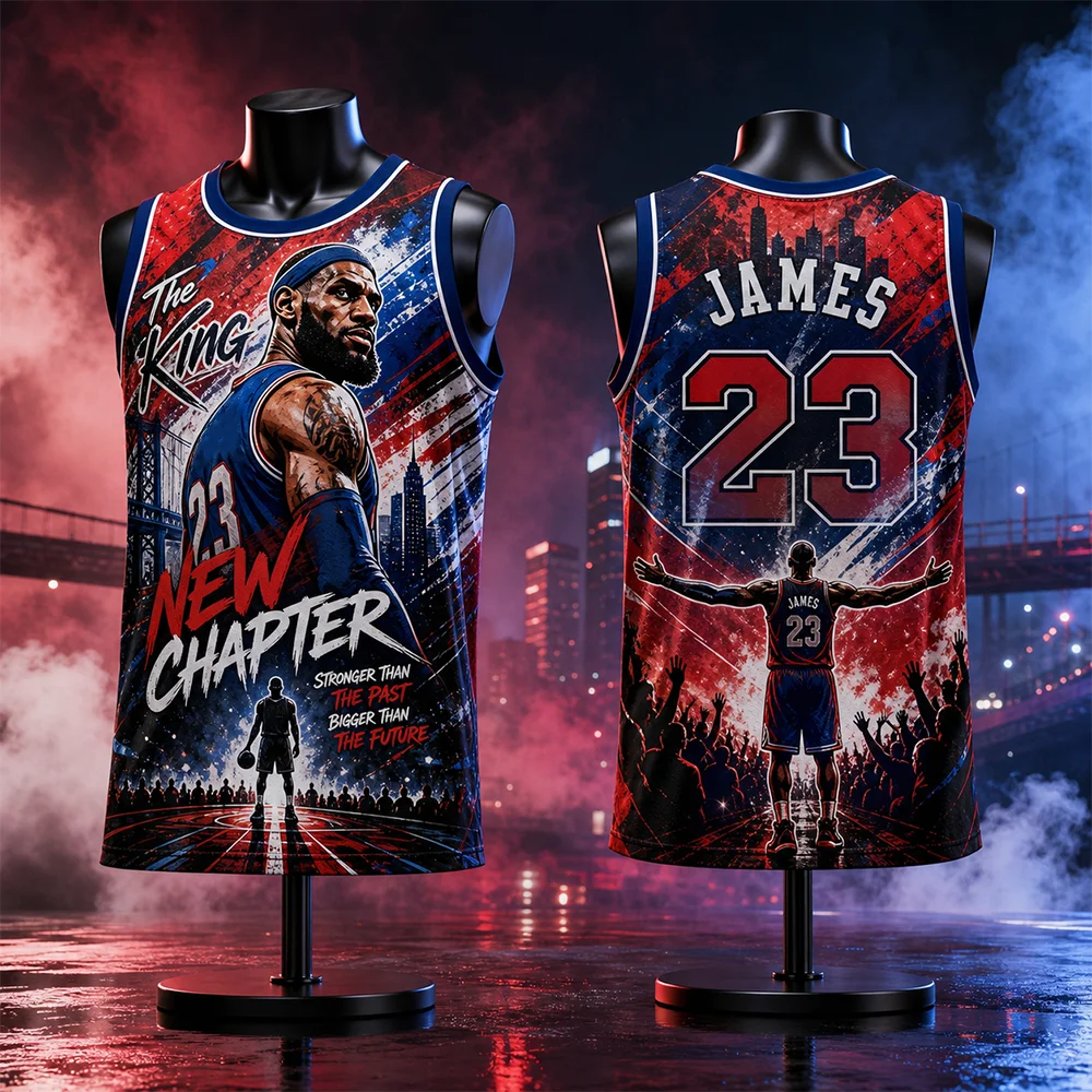 Unisex Quick-Drying Breathable Basketball Jersey Vest Tank Top 23 Parent-Child Matching Sports Fitness Gym Workout Clothing