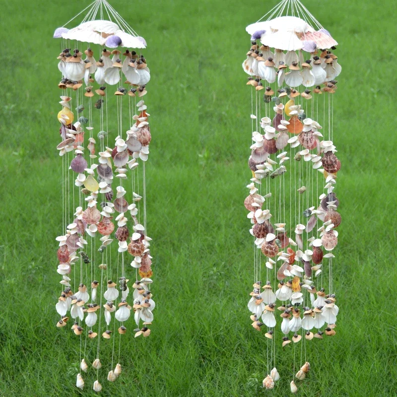 

Wholesale Natural Seashell Wind Chimes Crafts Wall Hanging Seashells Decoration For Garden Outdoor And Indoor