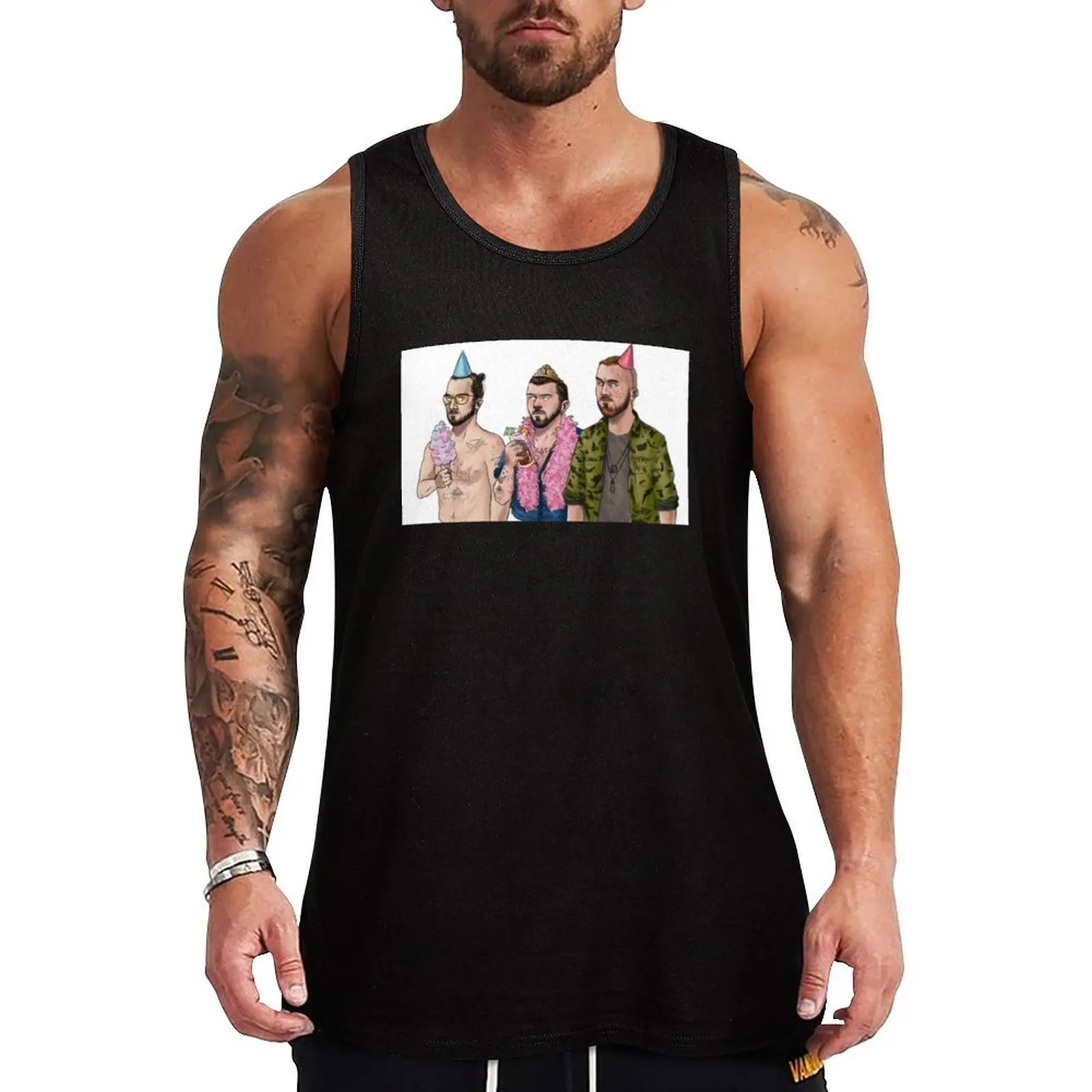 

Super Soft Seeds Tank Top sleeveless jackets singlet for men T-shirts men