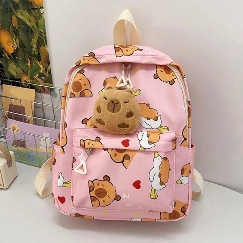 

A3PE Comfortable Capybara Cartoon Backpack Casual School Bag Designed For Children