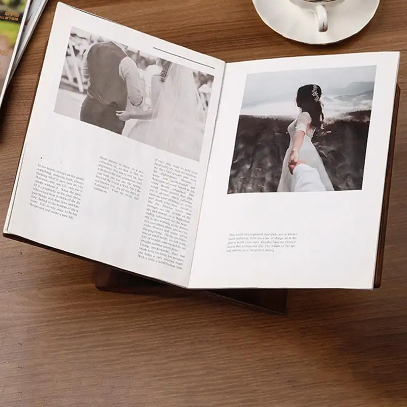 

Wooden Book Holder Wooden Bible Stands For Reading Coffee Table Cookbook Holder Crossed Frame Tabletop Bookshelf For Magazines