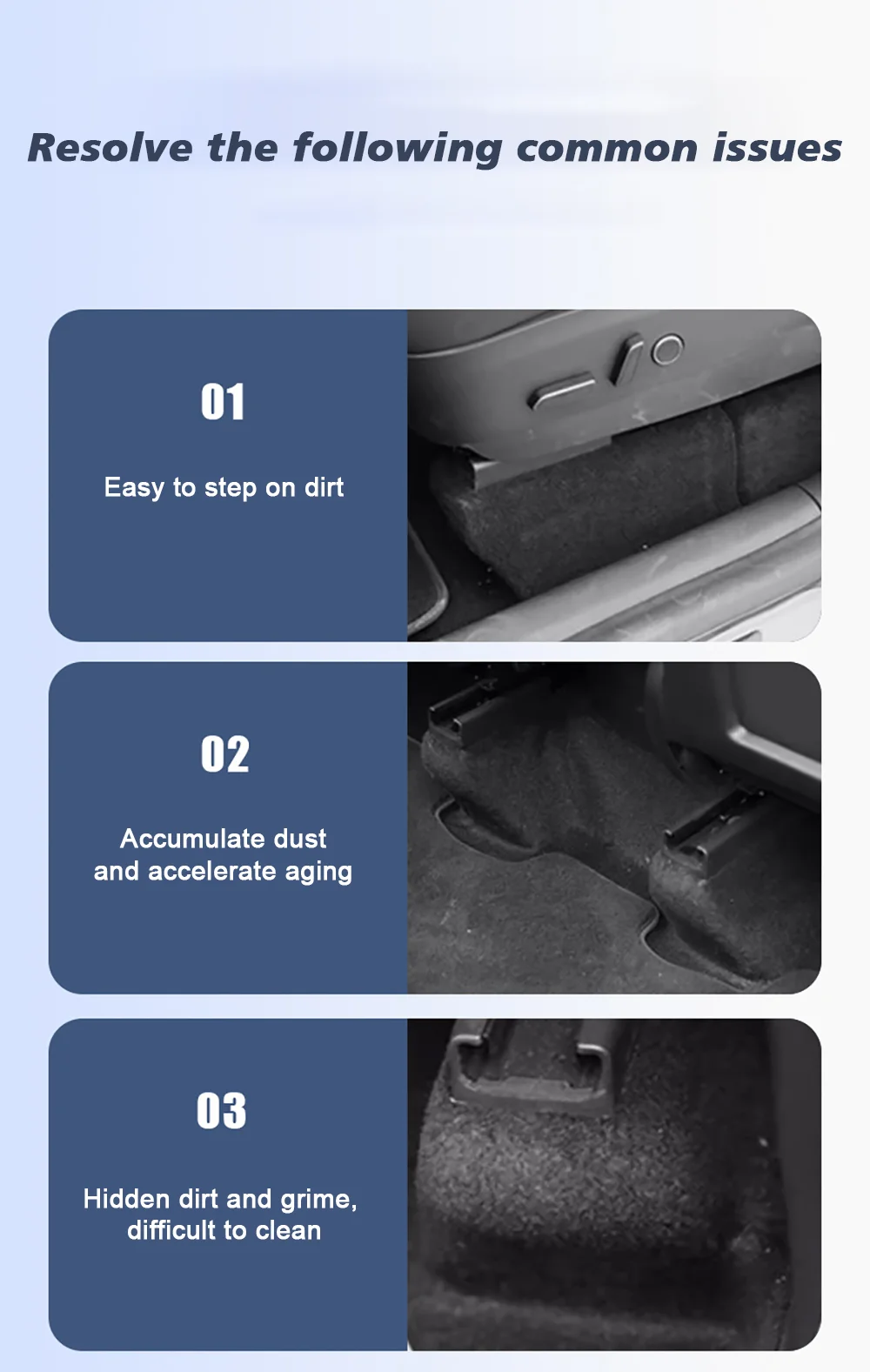 Für Tesla New Model Y Juniper 2025 Launch TPE Underseat Protector Center Console Side und 2nd Row Kick Cover Air Vent – Detail 8