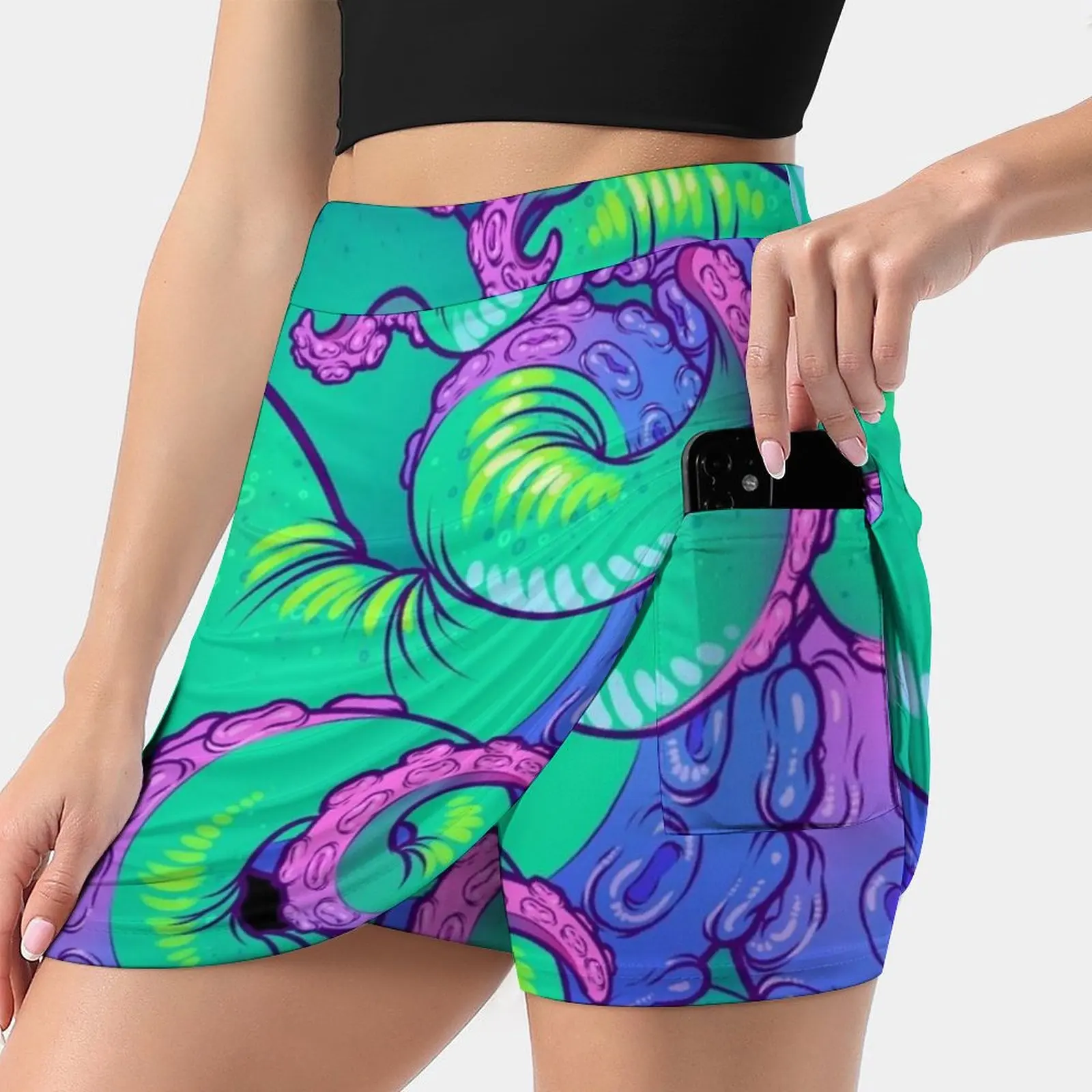 

Cthulhu Tentacles Women's skirt Aesthetic skirts New Fashion Short Skirts Cthulhu Tentacles Octopus Monster Monster Girl