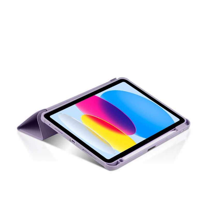 AJIUYU For iPad A16 2025 Case 11 inch Tri-Folding Flip Stand Cover For iPad 11th 10th Generation 2022 With Pencil Holder Case