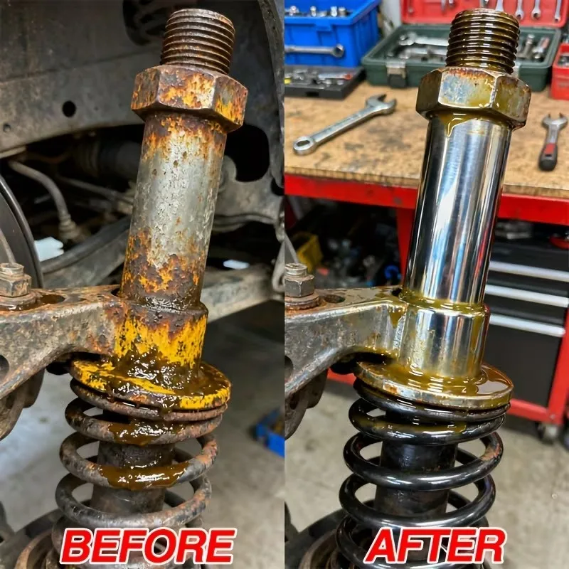 Rust removal lubricant for automobiles, anti-rust lubricating fluid for bicycle chains, rust for car doors and pipelines