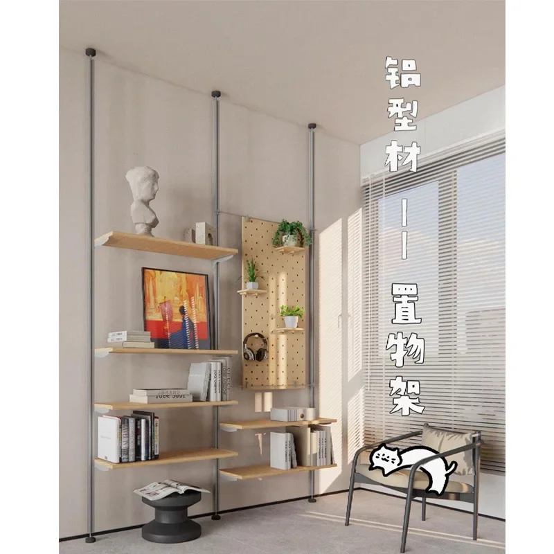 Aluminum profile through the sky rack, home display rack, storage baffle