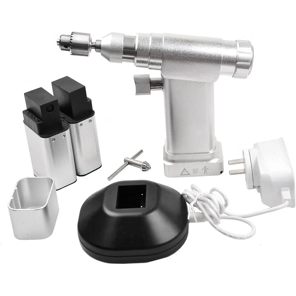 

Compact Electric Bone Drill Set for Veterinary Orthopedic Surgery with Carton Packaging