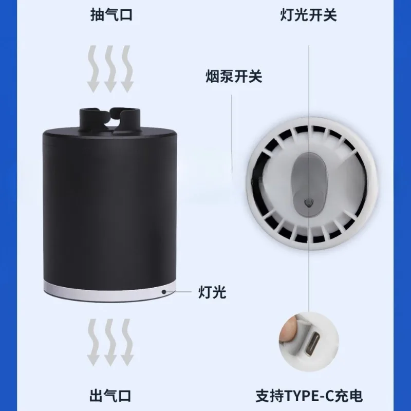 Hookah smoker, smoking pump portable wake-up pot