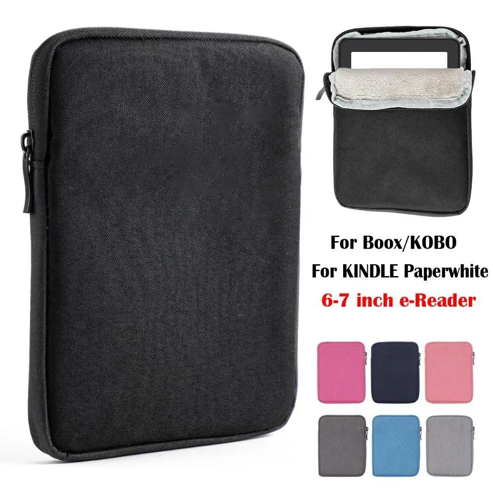 12th Generation 6-7inch eReader Sleeve Case High-capacity Shockproof C2V2L3 Insert Pouch for Kobo/Boox/Kindle Paperwhite 2024