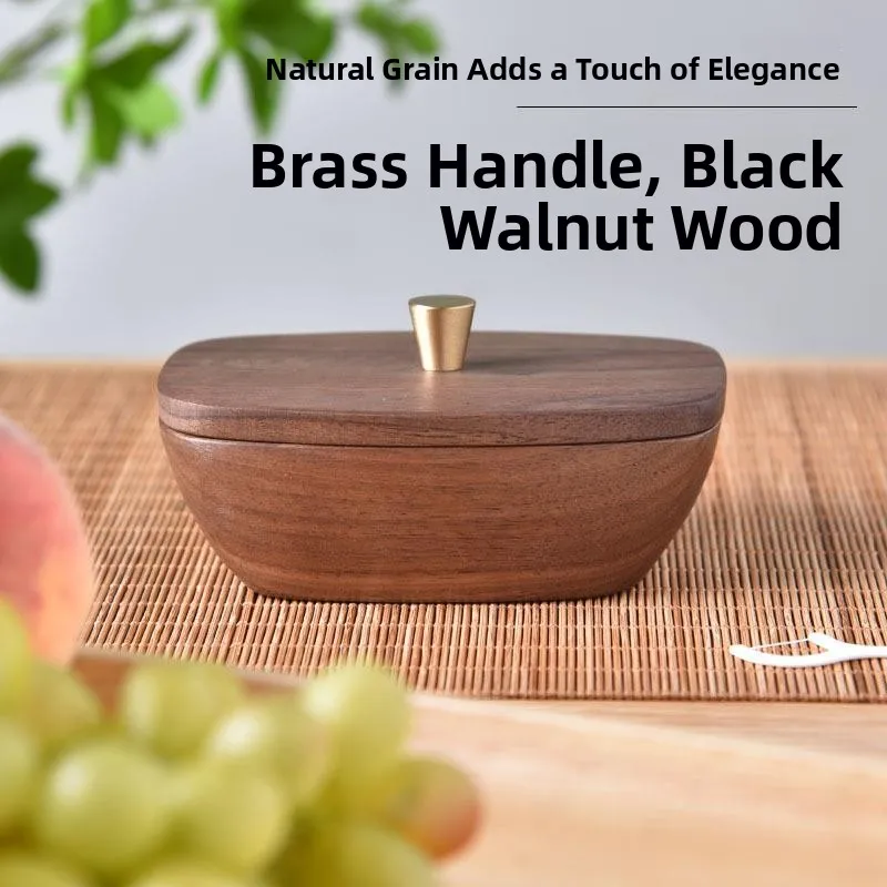 Elegant Wooden Storage Box Creative Personalized Home Use Toothpick Cotton Swab Organizer Simple Design Baby Safety Harbor