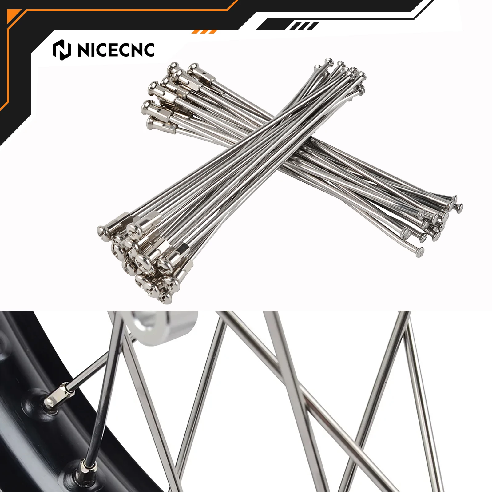 

NICECNC для KTM SX 125 SX-F 450 SX250 SXF 250 2005-2020 для HUSQVARNA TC125 TC250 FC450 19 "36 шт., набор сосков для спиц заднего колеса