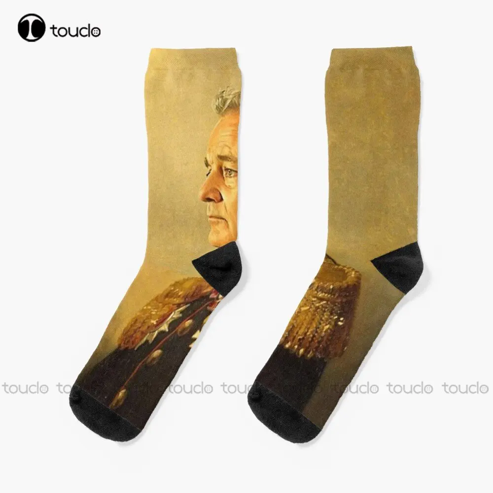 Bill Murray Wes Anderson Movie Film Steve Zissou Movies Socks Athletic Socks Street Skateboard Socks Custom Gift Unisex Adult