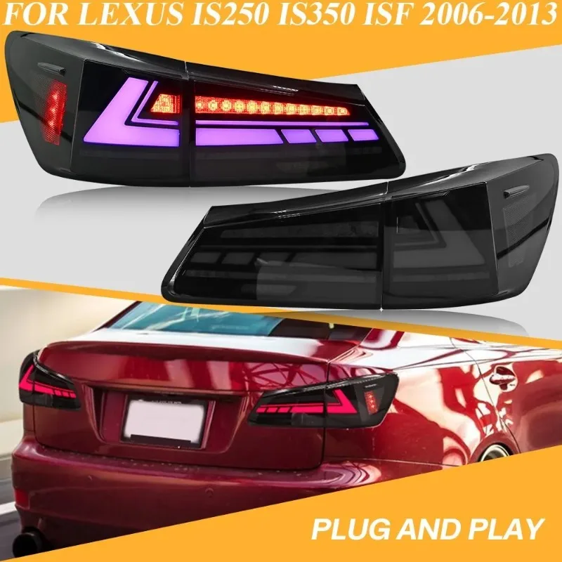 

Для Lexus IS250 IS350 ISF 2006-2013 RH + LH RGB светодиодные задние фонари в сборе