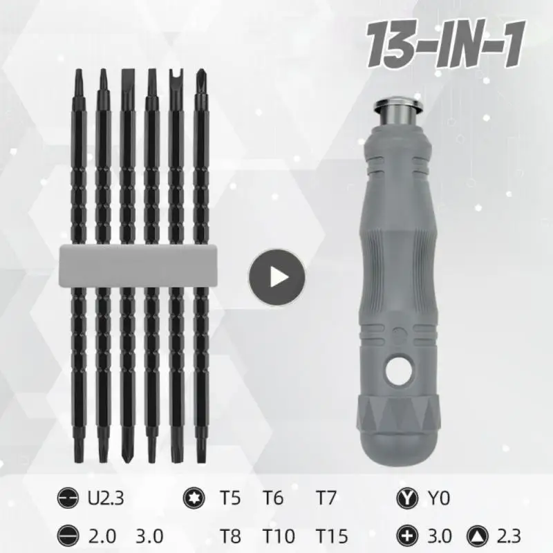 Triangle Screwdriver 17 In 1 Special Shaped Magnetic Screw CRV Torx Key Set Telescopic Alloy Steel For Repair Household