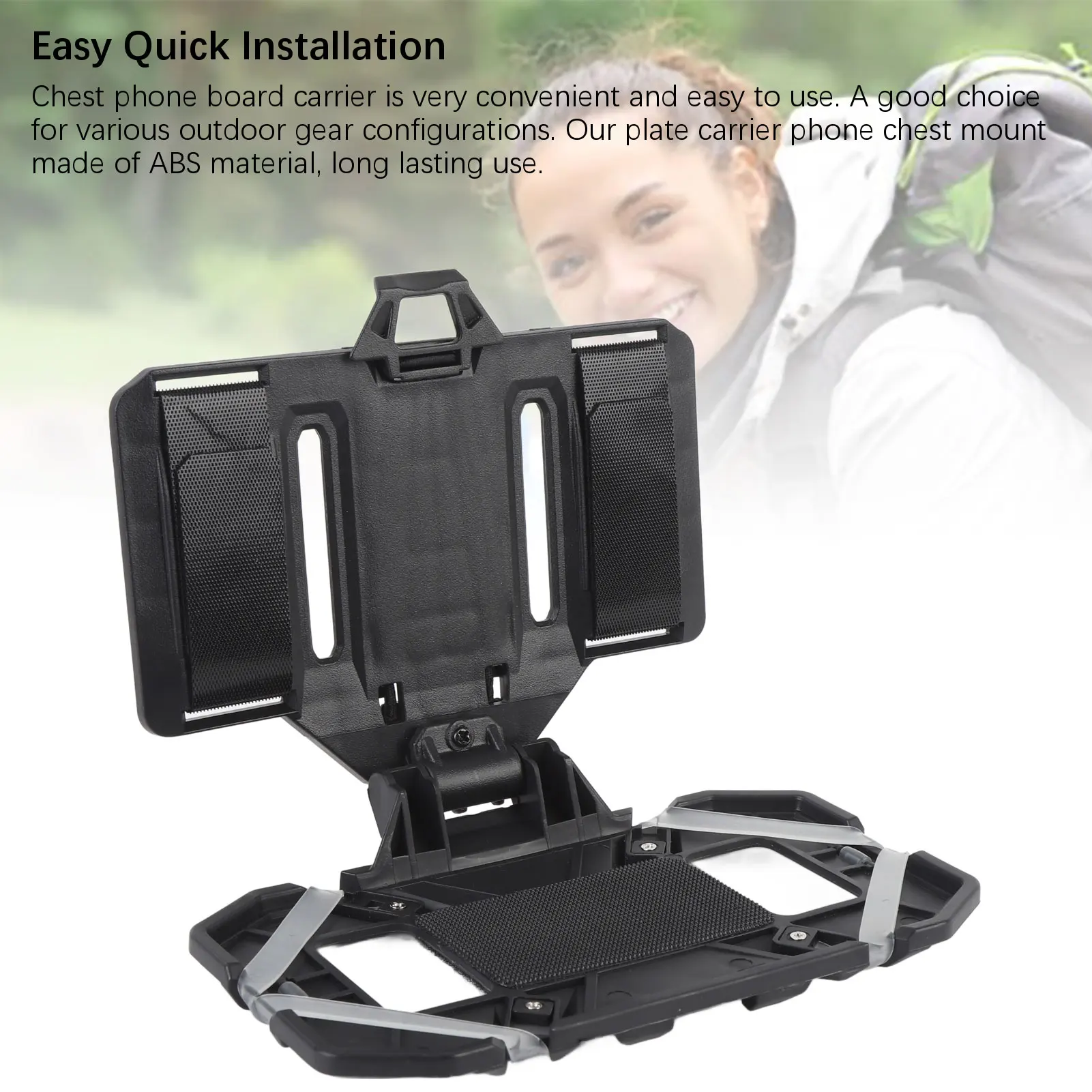 Chest Cell Phone Mount Attachment Chest Phone Board Carrier Easy Install Secure Multifunctional for Screen Size 4.7in-6.7in