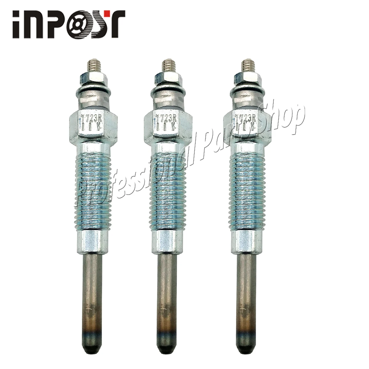 3PC L3E 11V Glow Plug 30L66-00302 For Mitsubishi L3E Engine PelJob EB12.4 EB14