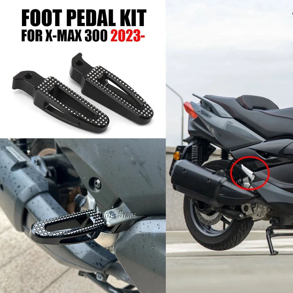 

Motorcycle Passenger Footpeg Support Kit CNC Foot Peg Kit For Yamaha X-MAX300 X-MAX 300 X-Max300 XMAX300 XMAX 300 2023 2024