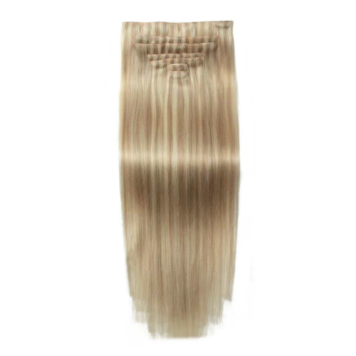 بو سلس كليب في وصلات الشعر الحقيقي الطبيعي غير مرئية بو الشريط لحمة كليب Ins آلة ريمي 12-24 بوصة مشبك غير مرئي Ins 7 قطعة