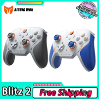 BIGBIGWON Blitz 2 TMR Star Flash Wireless Bluetooth Gamepads Somatosensory Controllers Customized 2000HZ For NS PC Steam Game