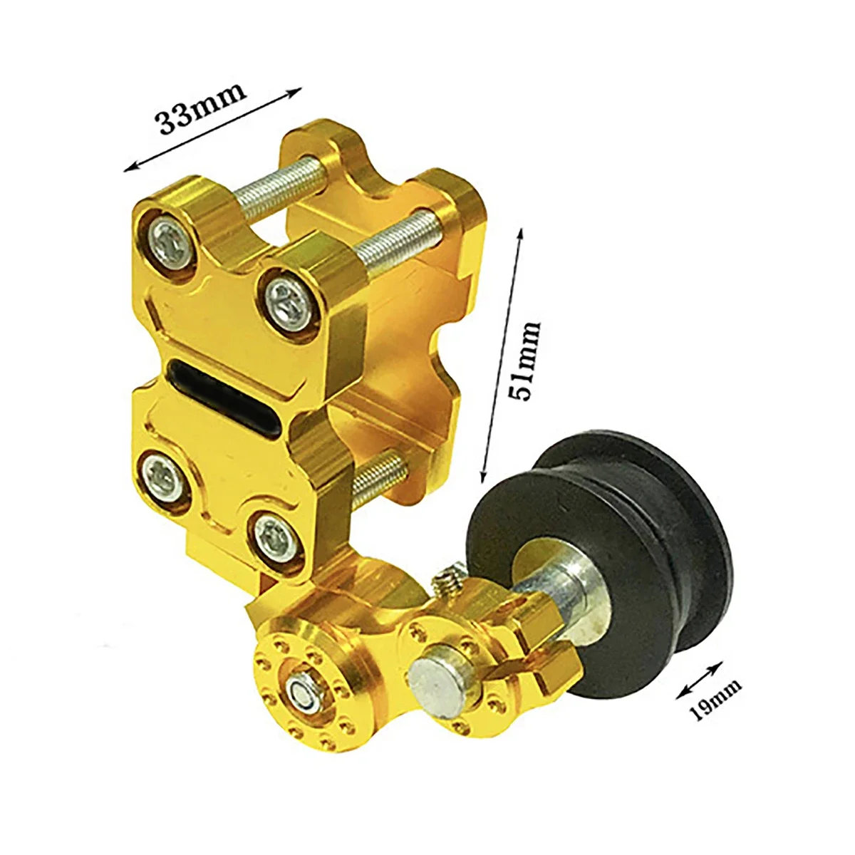 

1pc Motorcycle Chain Tensioner Aluminum Rubber Universal Motorbike Adjuster 5 Colors Optional Automatically Adjustment