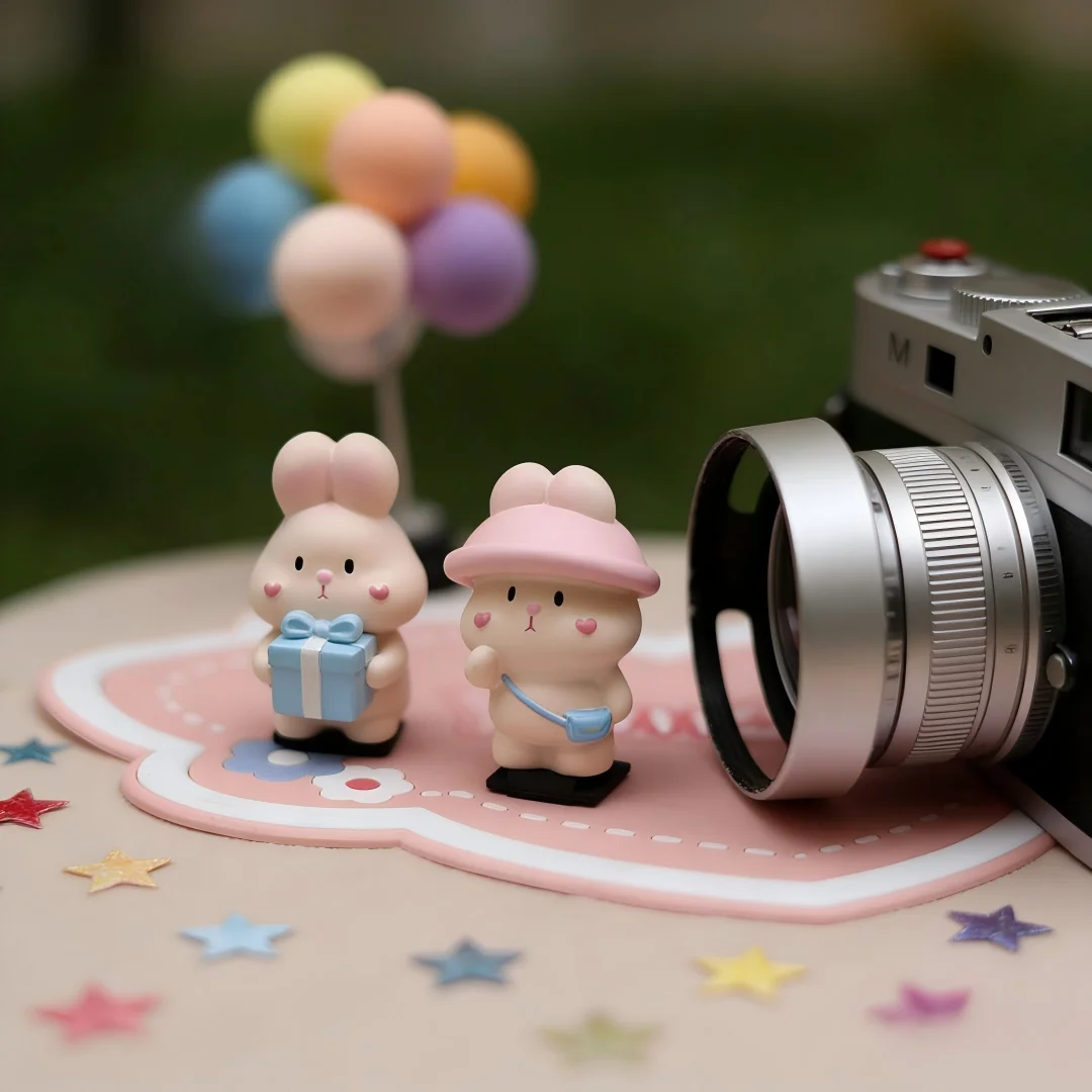 Lovely Kawaii Rabbit Camera Hot Shoe Cover for Fuji XT5 XT50 Leica Nikon Z30 ZF Snoy ZVE10 Canon R50 DSLR Mirrorless Accessories