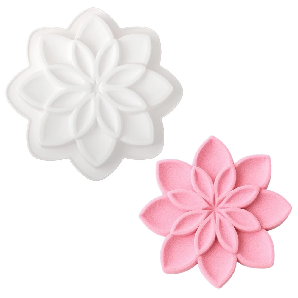 Single Jasmine Mousse Cake Silicone Mold Flower-Shaped Cake 