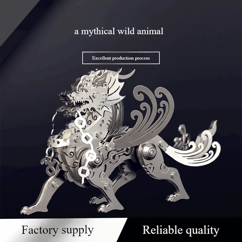 

Pixiu Style Metal Mechanical 3D Puzzle Toy for Kids Boys - DIY Assembly Model Educational Intelligence Building Kit