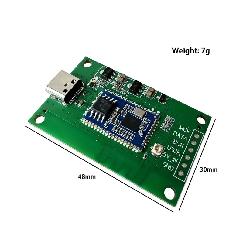 Type-c USB Sound Card QCC5181 Bluetooth Digital Interface Module USB To I2S Output