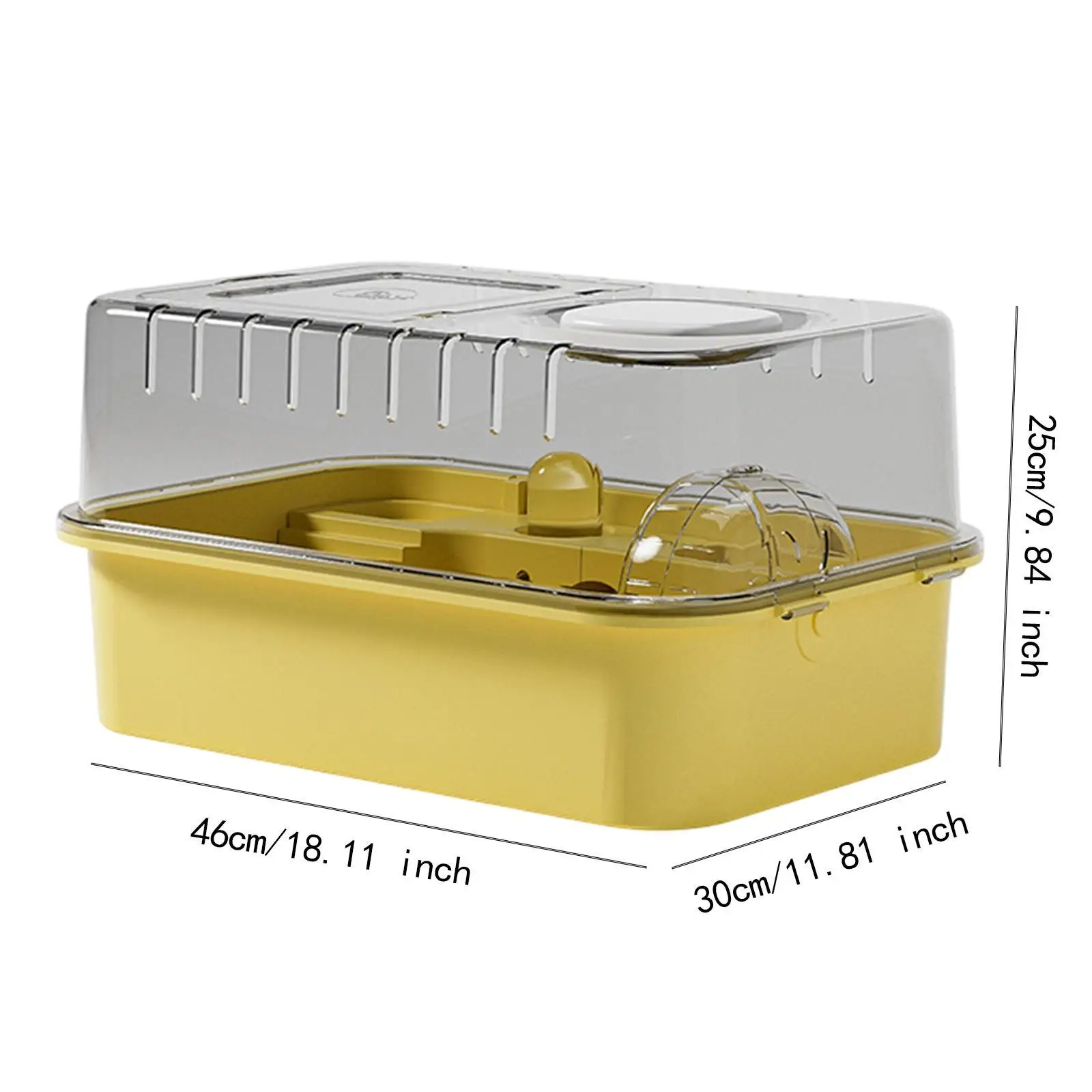 Hamster Cage Transparent Breathable House for Mice Small Animals Rabbit