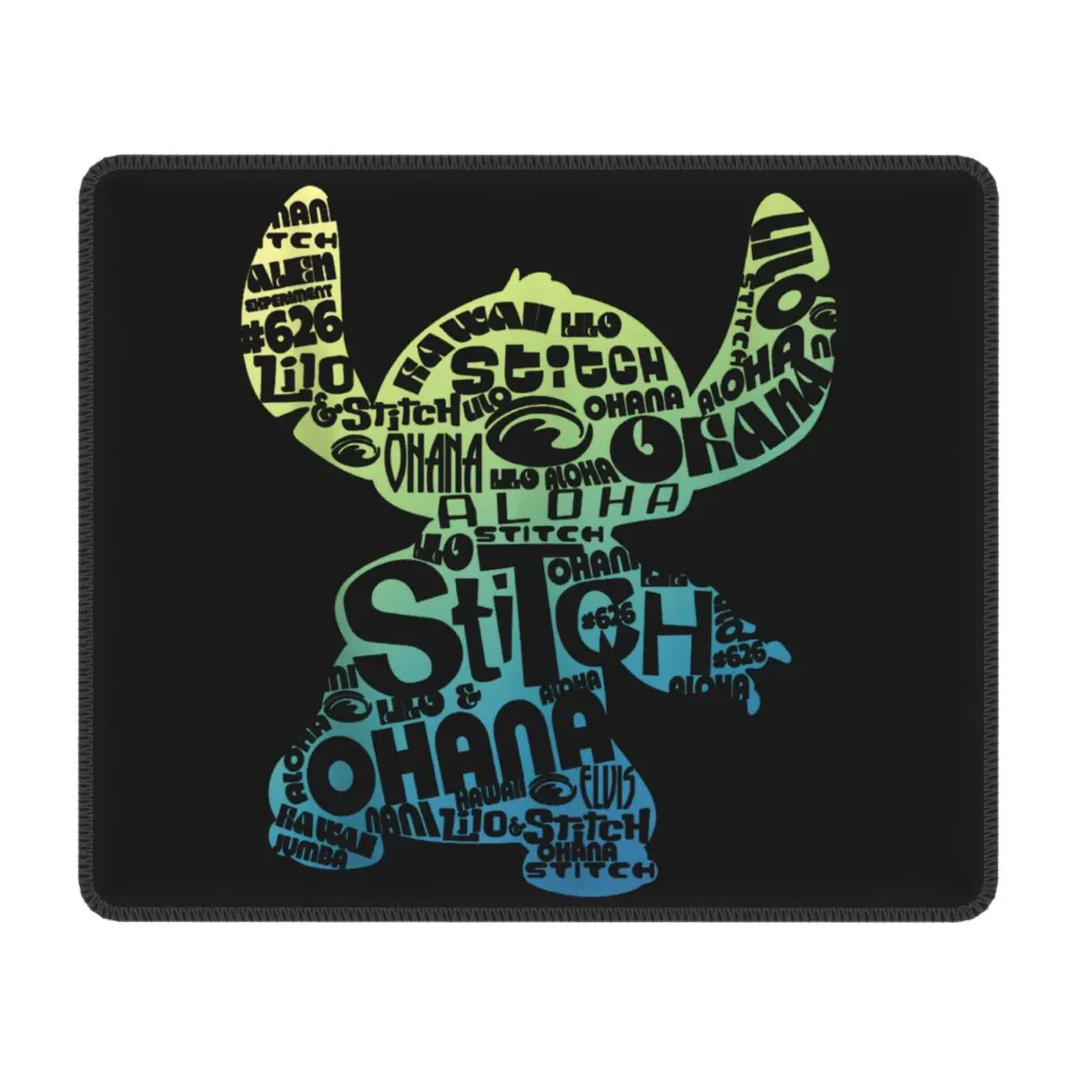 Custom Gaming Mouse Pad Anti-Slip Rubber Base Stitch Word Fill Mousepad Office Desk Computer Mat